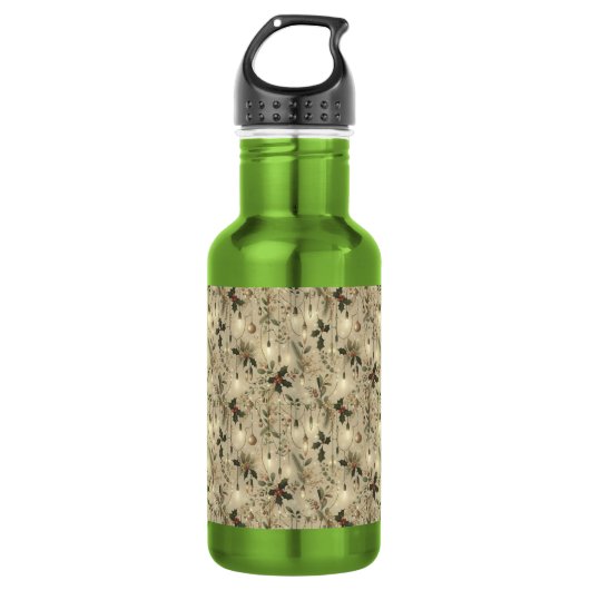 Lichterfee, Wald hell Edelstahlflasche (Vorderseite)