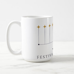 Lichterfest-Konstellation Chanukka-Tasse Kaffeetasse