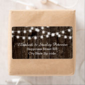 Lichterfolge bei der Sommerhochzeit aus alten Holz (Insitu)