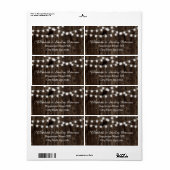 Lichterfolge bei der Sommerhochzeit aus alten Holz (Vorne)