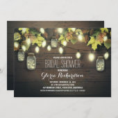 Lichterfolge fallen Brautdusche-Einladung Einladung (Vorne/Hinten)