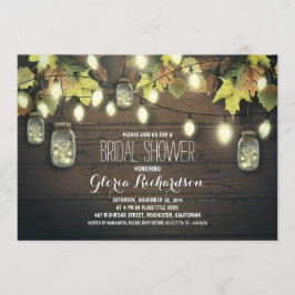 Lichterfolge fallen Brautdusche-Einladung Einladung