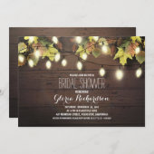 Lichterfolge fallen Brautdusche-Einladung Einladung (Vorne/Hinten)