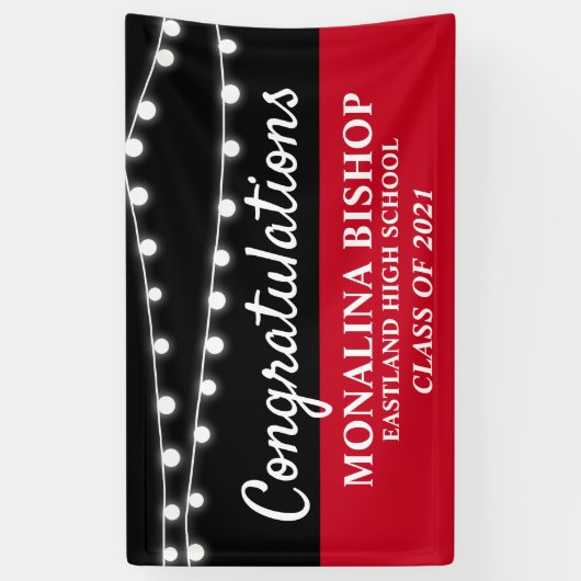 Lichterfolge| Graduierte Graduierung der Rotgratul Banner (Vertikal)