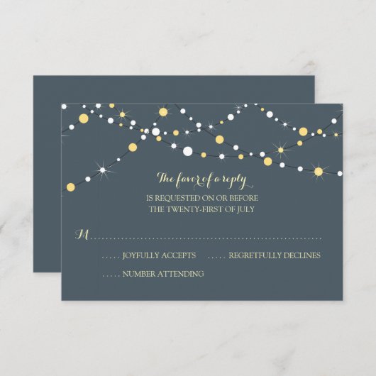 Lichterfolge | Hochzeit RSVP (Vorne/Hinten)