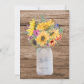 Lichterfolge | Mason Jar Wedding Einladung (Rückseite)