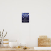 Lichterfolge Offene Bar Hochzeitszeichen Poster (Küche)