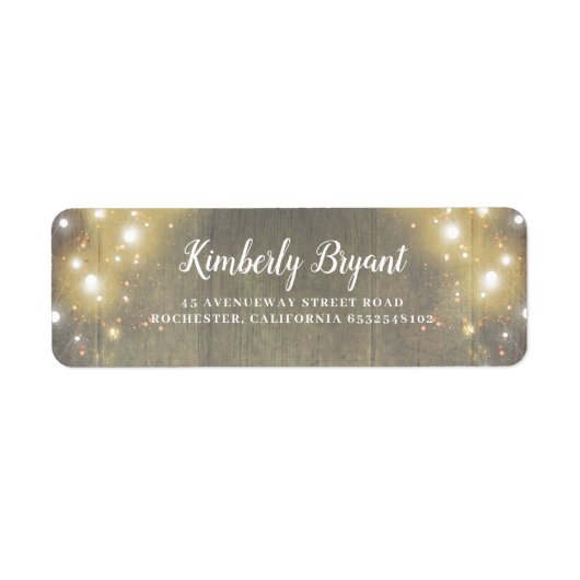 Lichterfolge Rustikales Holz Textur Land (Vorne)