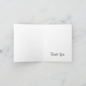 Lichterfolge und Blume Dankeskarte (Innenseite)