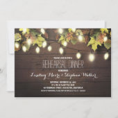 Lichterfolge zum Probe-Dinner Einladung (Vorderseite)