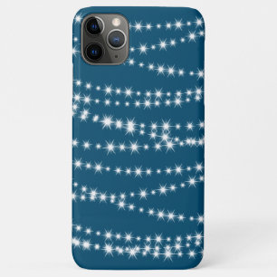 Lichterkette auf blauem iPhone-Case Case-Mate iPhone Hülle
