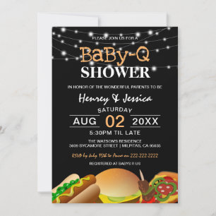 Lichterkette BaBy-Q Babyparty Einladung