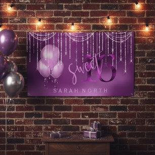 Lichterkette & Ballons Sweet 16 Orchidee ID473 Banner
