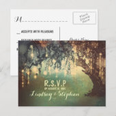 Lichterkette Baum RSVP Postkarten (Vorne/Hinten)