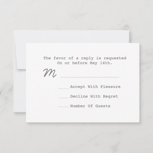 Lichterkette Outdoor Abend Wedding R.S.V.P. RSVP Karte (Rückseite)