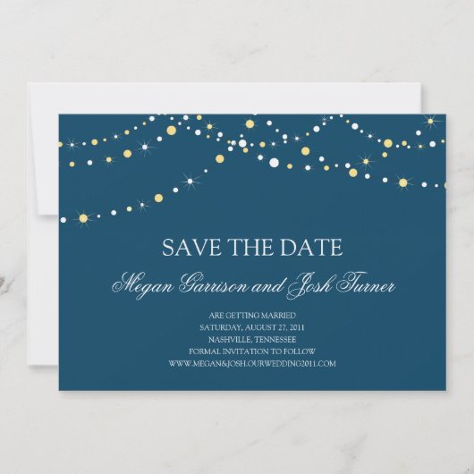 Lichterkette Save the Date (Vorderseite)