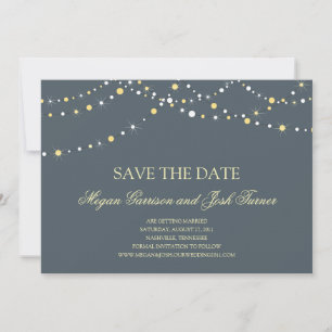 Lichterkette Save-the-Date Einladung