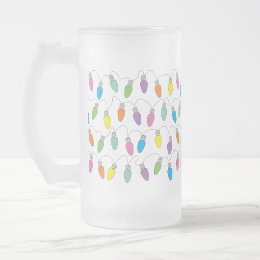 Lichterketten Mattglas Bierglas (Links)
