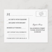 Lichterketten Wald Bäume RSVP Postkarten (Rückseite)