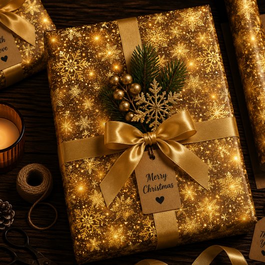 Lichterreicher Weihnachtswalzer Geschenkpapier Set