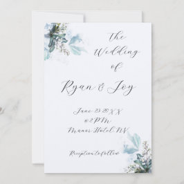 Lichtester der Blauen Einladung zur Hochzeit