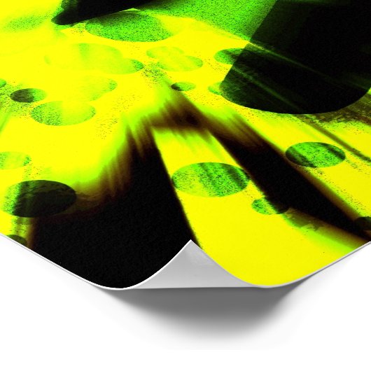 Lichtexplosion auf dem Skateboard Poster (Ecke)