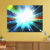 Lichtfantasy Galaxy Kunstdesign Abstrakt Leinwanddruck (Insitu (Wohnzimmer))