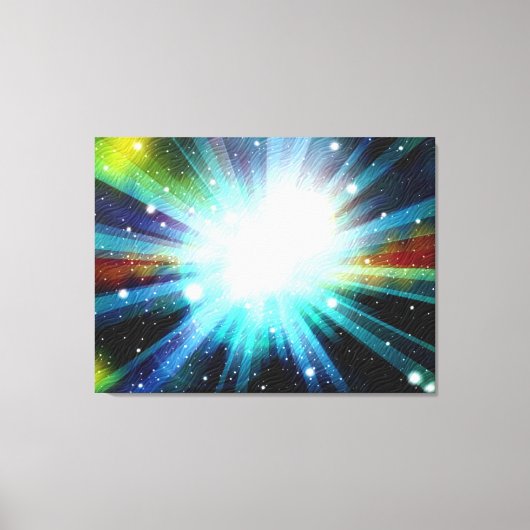 Lichtfantasy Galaxy Kunstdesign Abstrakt Leinwanddruck (Vorderseite)
