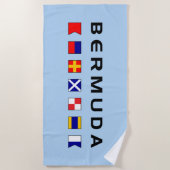 Lichtfarbe der Signalflags der Meeresautik der Ber Strandtuch (Vorderseite)