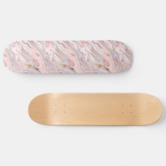 Lichtfarben Marmortextur Skateboard (Horizontal)