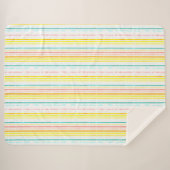 Lichtfarbene Streifen Sherpadecke (Vorderseite (Horizontal))