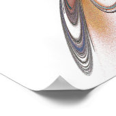 'Lichtflame Abstrakt 104' Poster (Ecke)