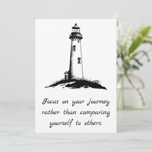 Lichtführung - Konzentration auf Ihre Reise Einladung (Stehend Vorderseite)