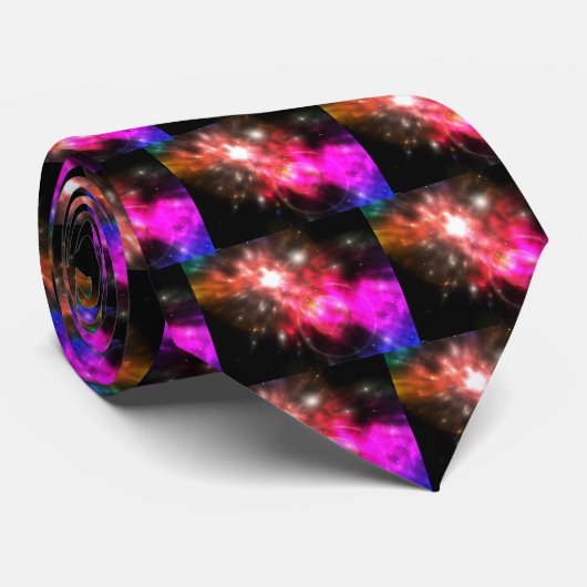 Lichtgalaxie Krawatte (Gerollt)