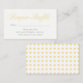 Lichtgelbe Herzschrittkarte Begleitkarte (Vorne/Hinten)