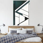 Lichtgeometrie Leinwanddruck (Insitu (Schlafzimmer))