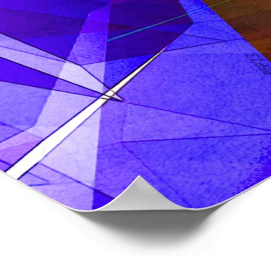 Lichtgeometrie Poster (Ecke)