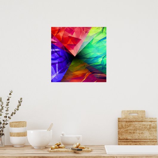 Lichtgeometrie Poster (Küche)