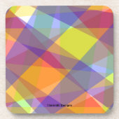 Lichtgeometrie - Untersetzer aus Kunststoff (Vorderseite)