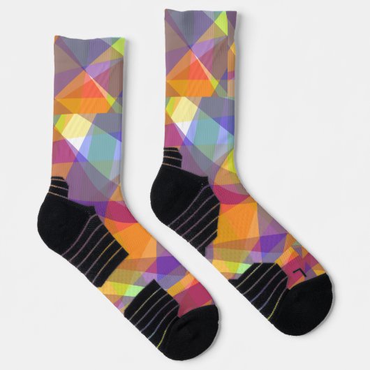 Lichtgeometrisch - athletische Socken (Rechts)