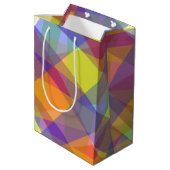 Lichtgeometrisch - Geschenktasche Mittlere Geschenktüte (Rückseite Schrägansicht)