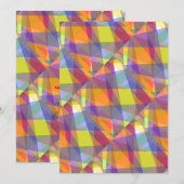 Lichtgeometrisch - Grußkarte Feiertagskarte (Vorne/Hinten)