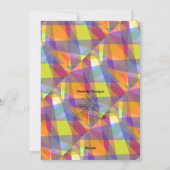 Lichtgeometrisch - Grußkarte Feiertagskarte (Rückseite)