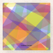 Lichtgeometrisch - Untersetzer aus Glas (Vorderseite)