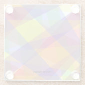 Lichtgeometrisch - Untersetzer aus Glas (Rückseite)