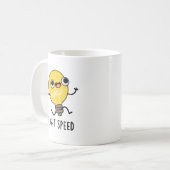 Lichtgeschwindigkeit Funny Running Bulb Puff Kaffeetasse (Vorderseite Links)