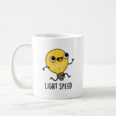 Lichtgeschwindigkeit Funny Running Bulb Puff Kaffeetasse (Links)