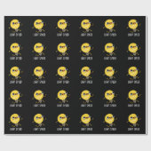 Lichtgeschwindigkeit Funny Running Bulb Pun Dark B Geschenkpapier (Flach)