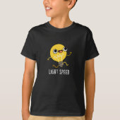 Lichtgeschwindigkeit Funny Running Bulb Pun Dark B T-Shirt (Vorderseite)