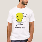 Lichtgeschwindigkeit - Funny Running Bulb T-Shirt (Vorderseite)